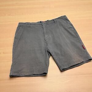 AussieBum Distressed Retro Gray Chino Shorts Men's Size XL